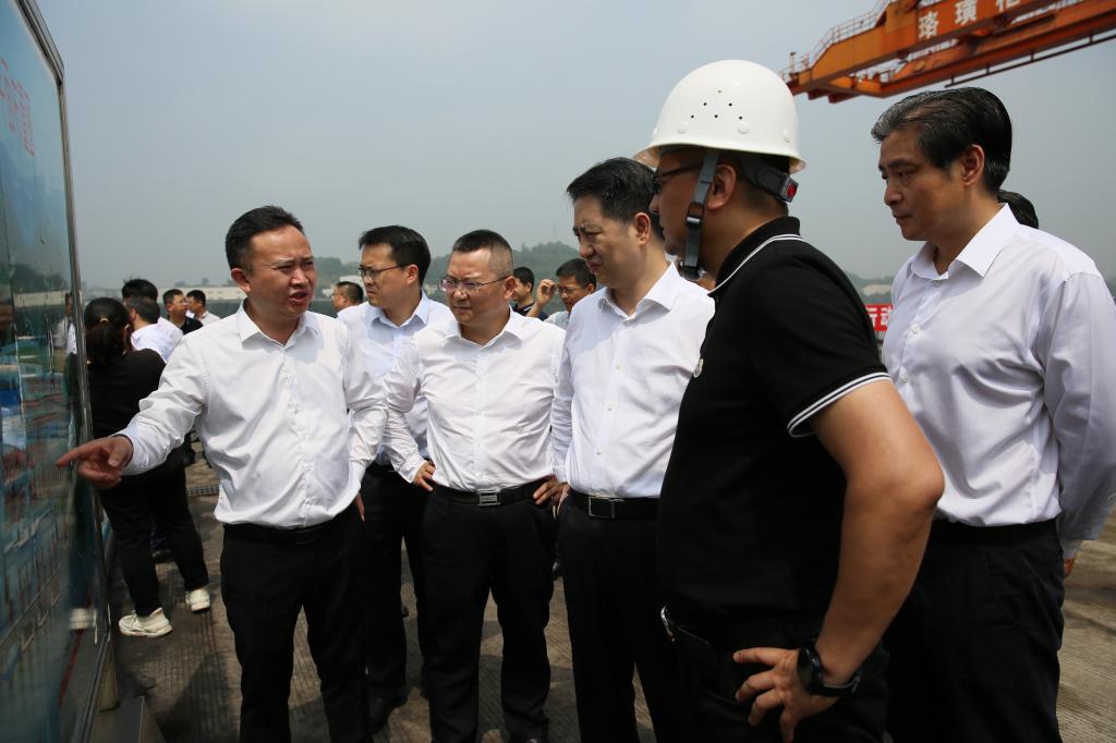 重庆市副市长郑向东一行到珞璜公司调研